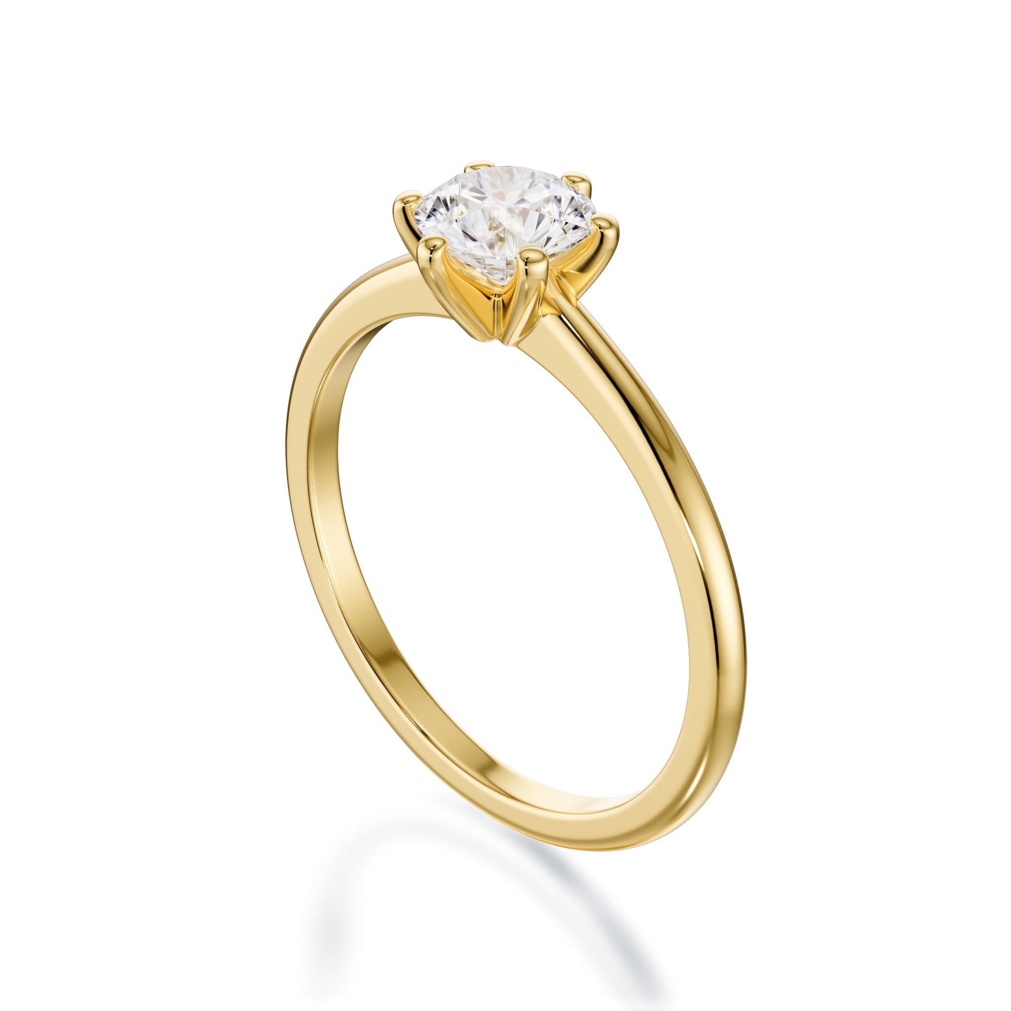 LARA Solitaire Ring - Darbin Jewelry