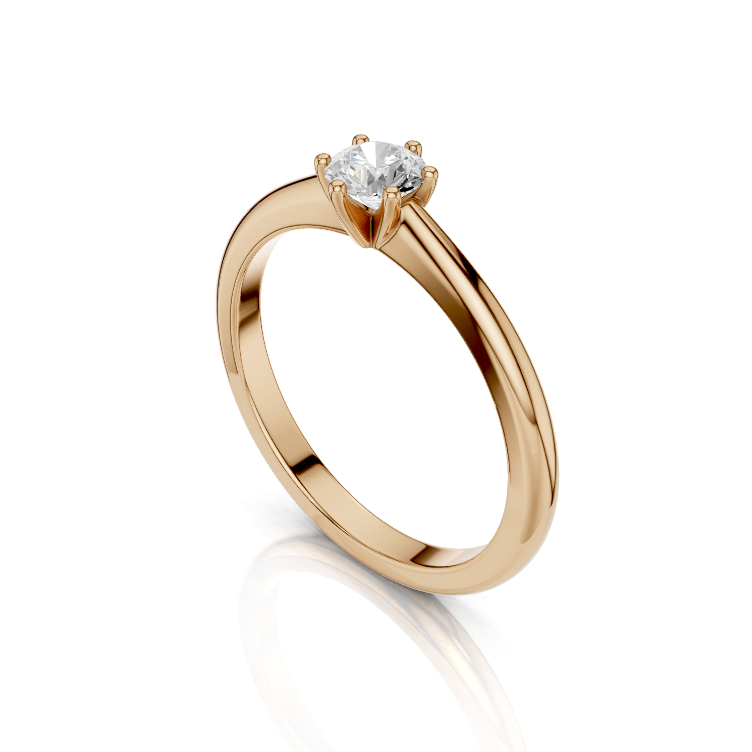 MINA - Solitaire Ring - Lab Grown - Darbin Jewelry