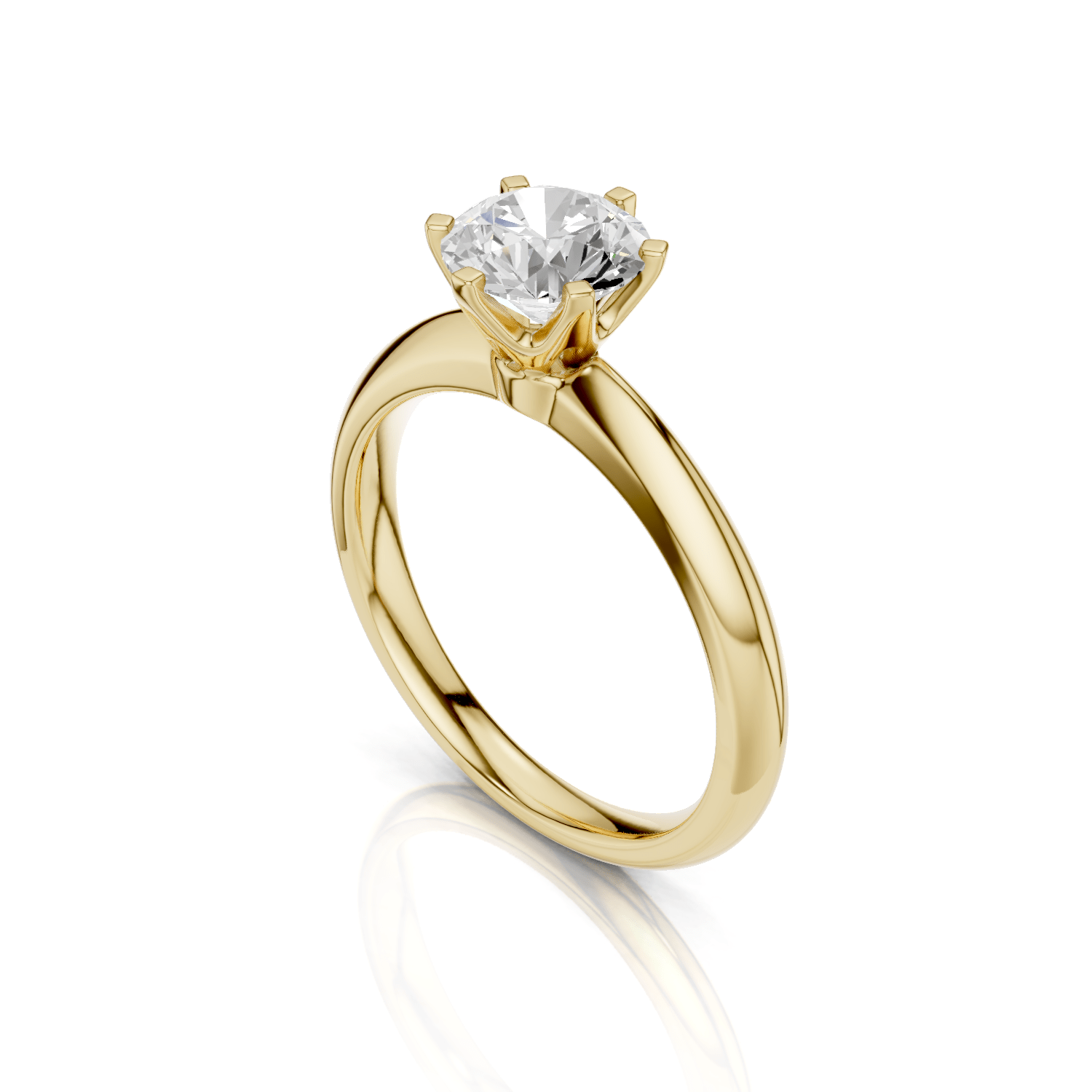 NAOMI Solitaire Ring - Lab Grown Diamond R02514 - Darbin Jewelry